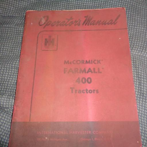 FARMALL 400 GAS MANUAL - Image #1